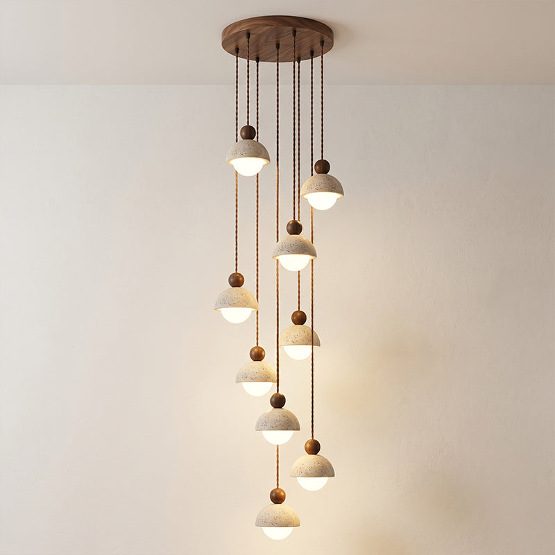 Travertine Orb Pendant Light | Ormexis