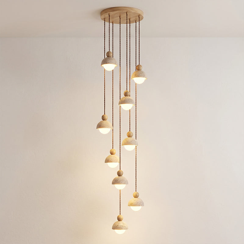 Travertine Orb Pendant Light | Ormexis