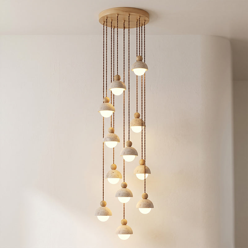 Travertine Orb Pendant Light | Ormexis