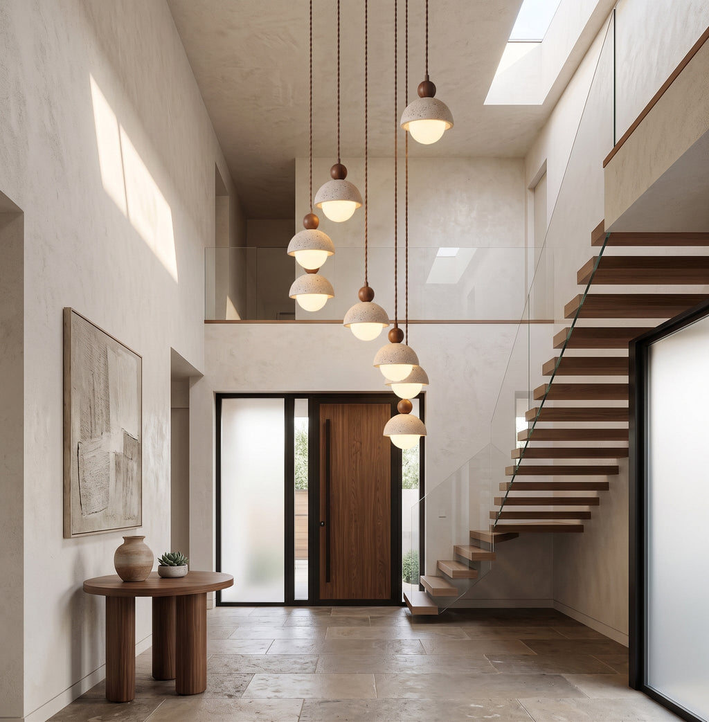 Travertine Orb Pendant Light | Ormexis
