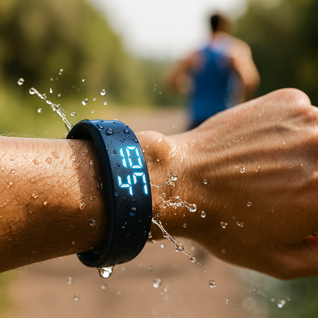 Digitální fitness chytré hodinky s vodotěsnou konstrukcí a hmatovými upozorněními pro aktivní životní styl
