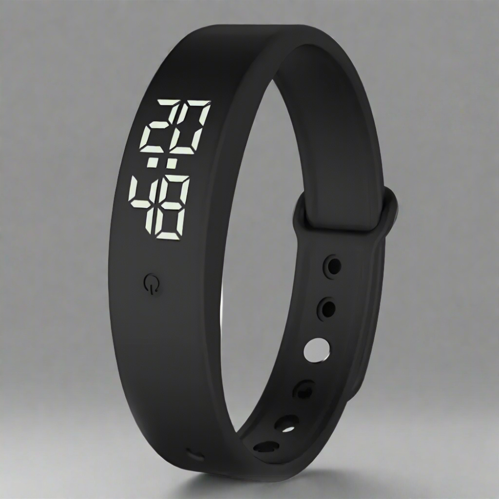 Digitální fitness chytré hodinky s vodotěsnou konstrukcí a hmatovými upozorněními pro aktivní životní styl
