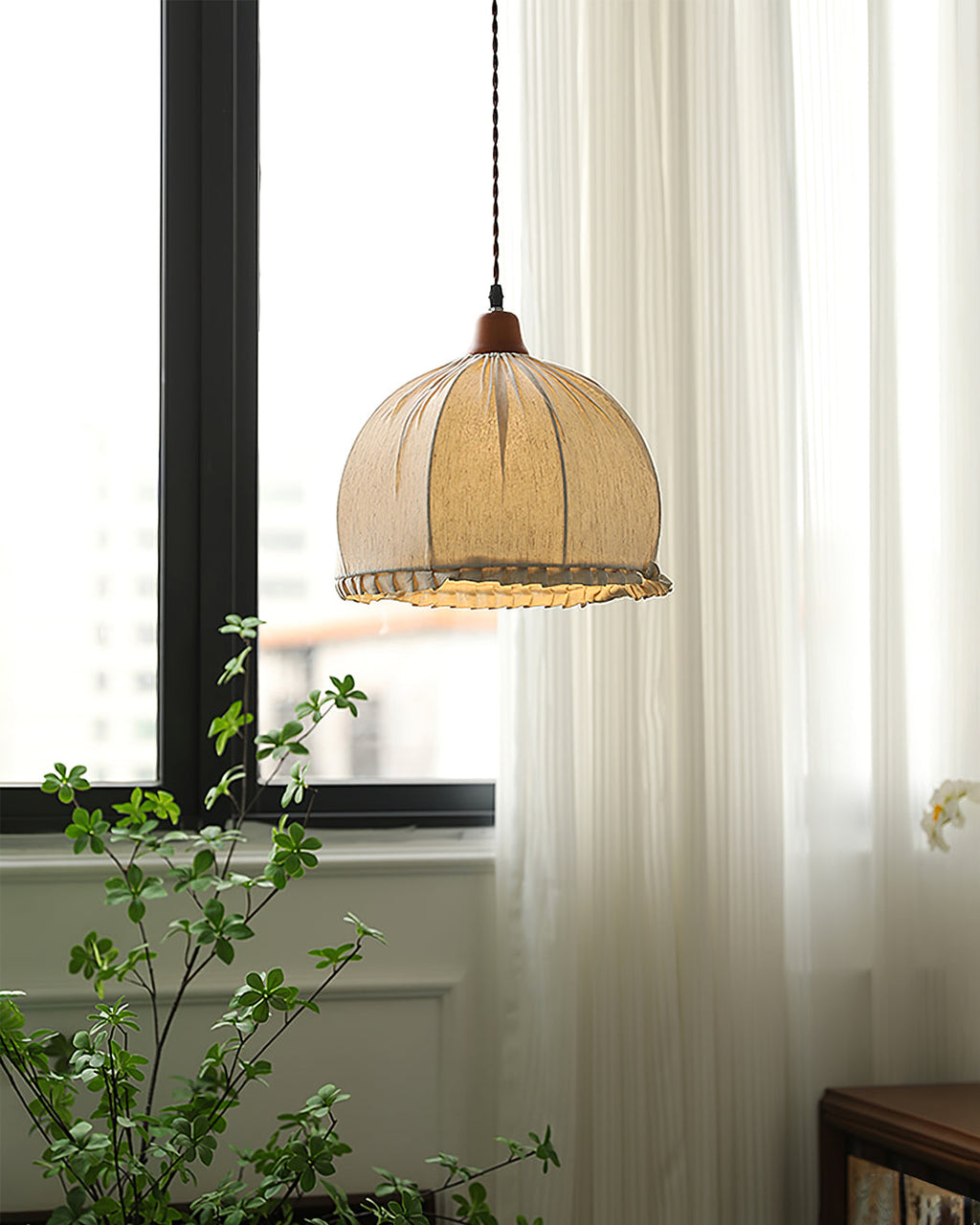 Lampada a sospensione in tessuto su misura | Ormexis