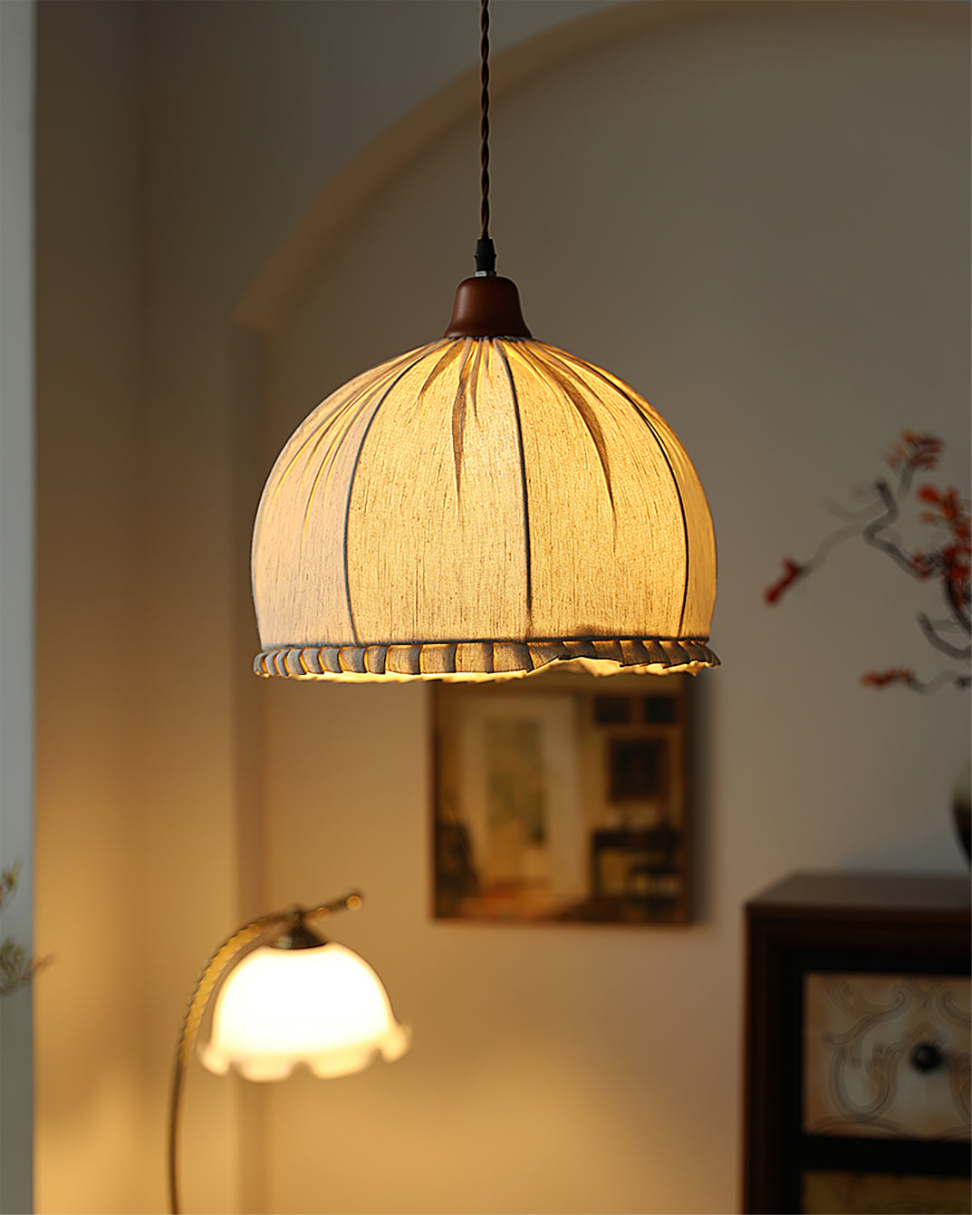 Lampada a sospensione in tessuto su misura | Ormexis