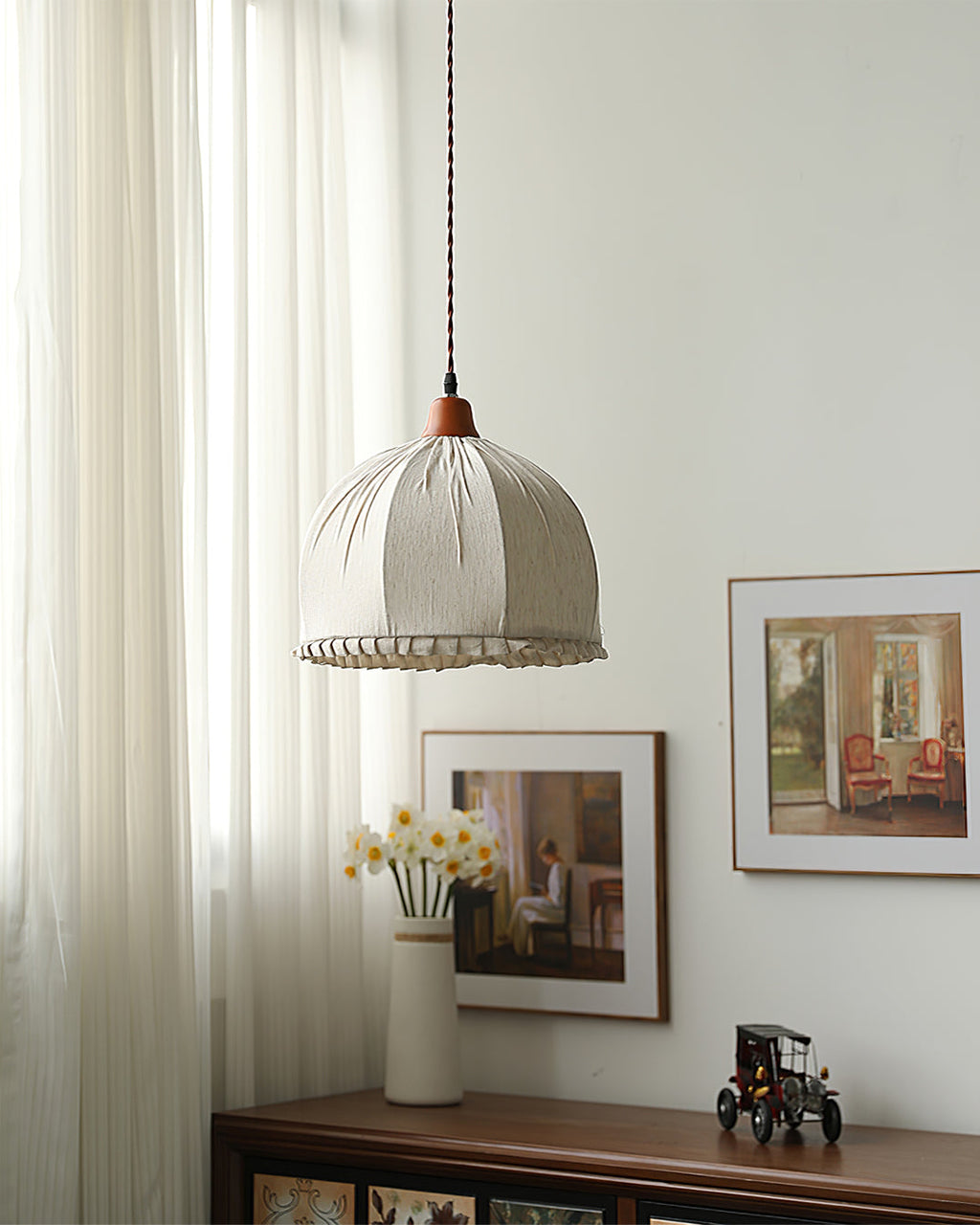 Lampada a sospensione in tessuto su misura | Ormexis