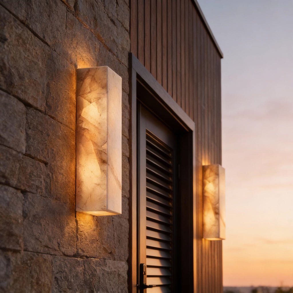 Luminaire d’ambiance en pierre texturée Astrelune | Ormexis