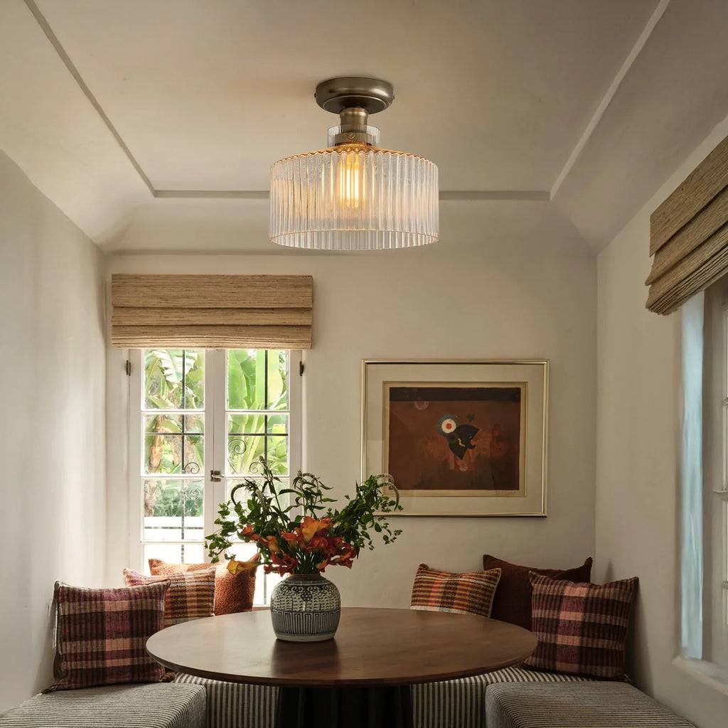Transitional Glass Ceiling Lamp | Ormexis