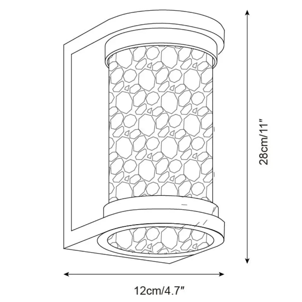 Contemporary Textured Wall Sconce | Ormexis