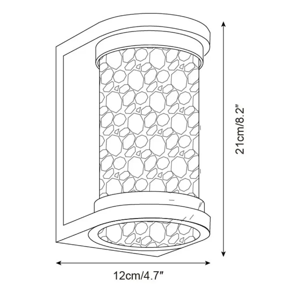 Contemporary Textured Wall Sconce | Ormexis