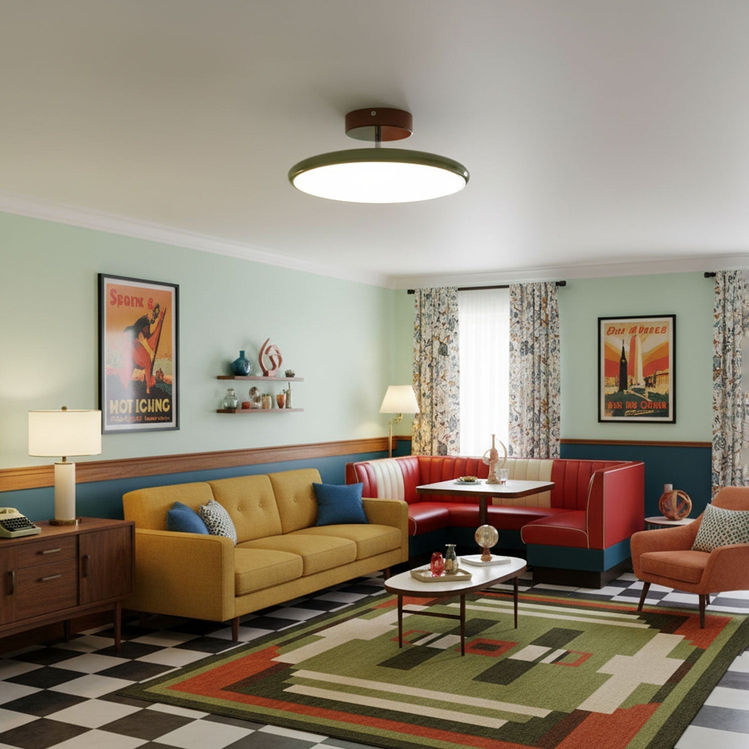 Vintage Adjustable Ceiling Lamp | Ormexis