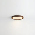 Minimalistisk rund taklampa med träkant och LED | Ormexis