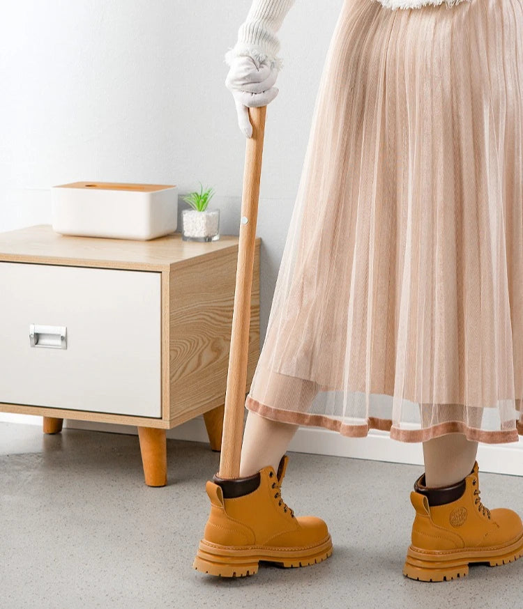 EagleGrip Ekstra Lang Skohorn med Ergonomisk, Holdbart Design for Enkel Påsetting av Sko