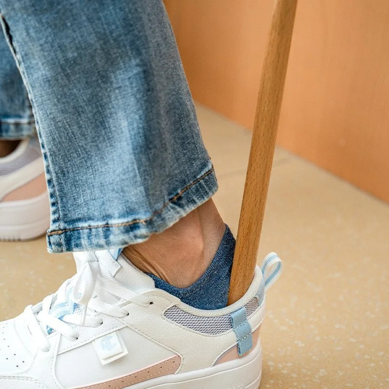EagleGrip Ekstra Lang Skohorn med Ergonomisk, Holdbart Design for Enkel Påsetting av Sko
