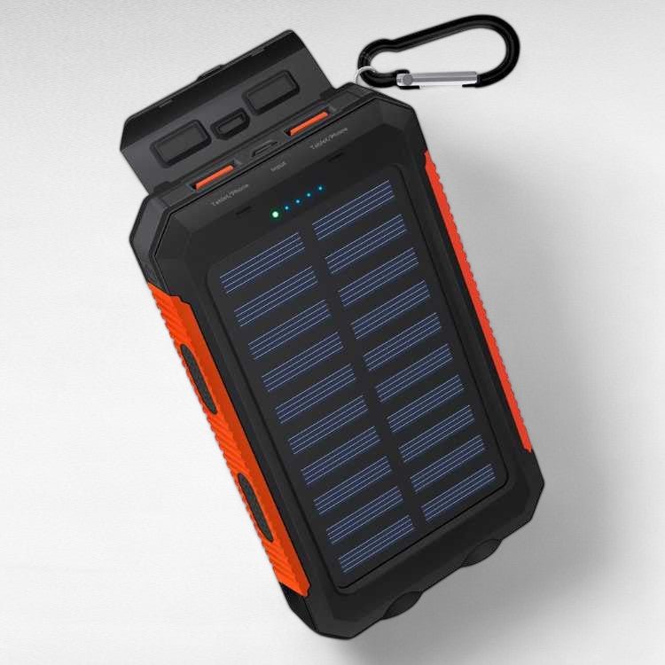 EcoCharge Solar Power Bank, 10,000mAh, Waterproof For Outdoor Adventures