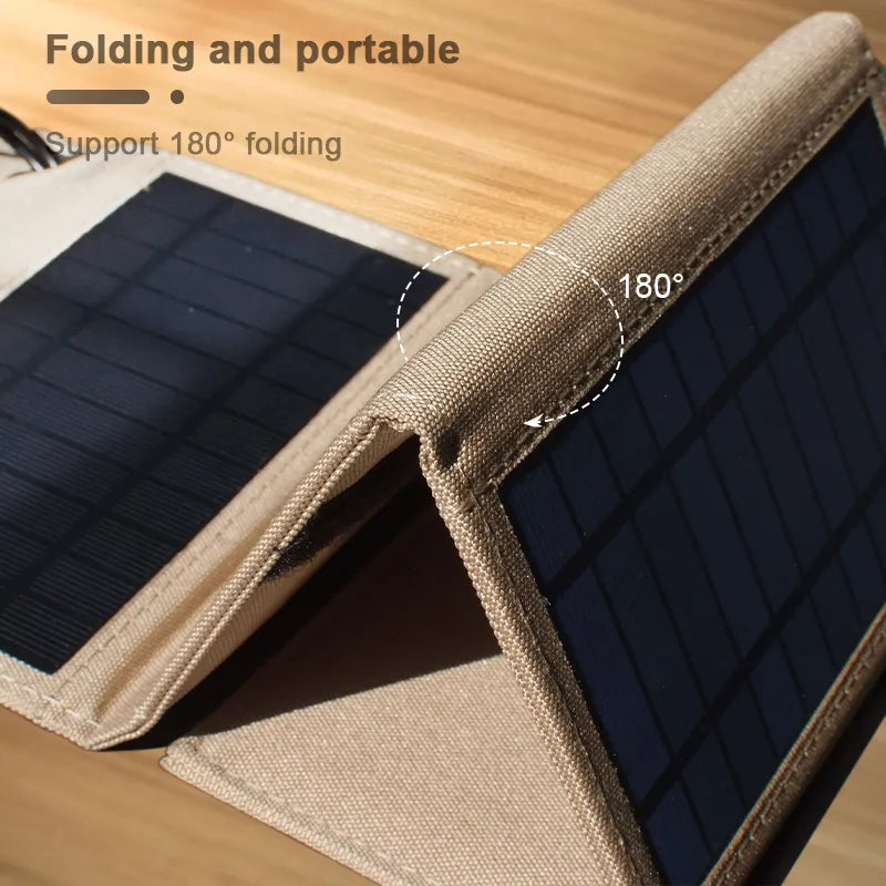 EcoCharge Solar Power Bank With Dual USB Ports For Outdoor Adventures Waterproof
