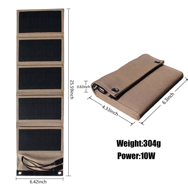 EcoCharge Solar Power Bank With Dual USB Ports For Outdoor Adventures Waterproof