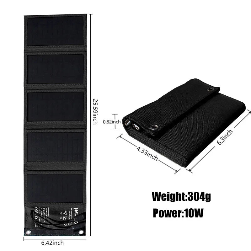 EcoCharge Solar Power Bank With Dual USB Ports For Outdoor Adventures Waterproof