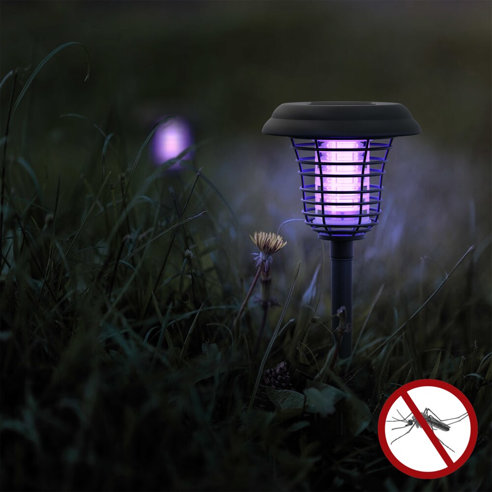 EcoGuard Solar Powered Mosquito Trap With LED Light For Outdoor Insect Control