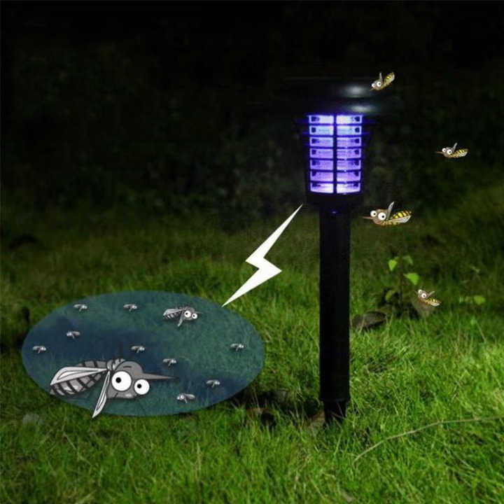 EcoGuard Solar Powered Mosquito Trap With LED Light For Outdoor Insect Control