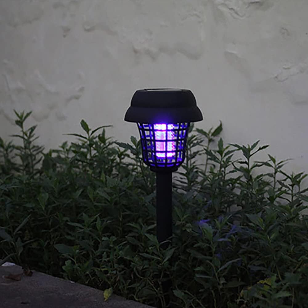 EcoGuard Solar Powered Mosquito Trap With LED Light For Outdoor Insect Control