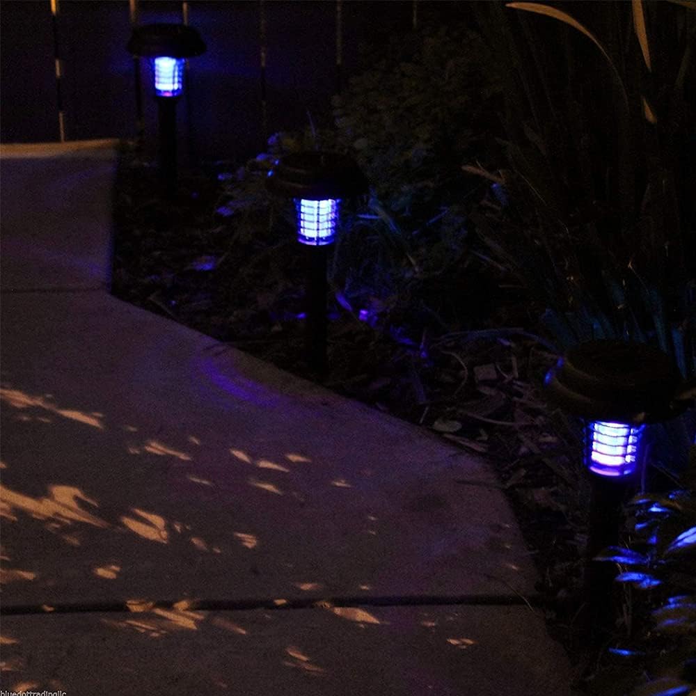 EcoGuard Solar Powered Mosquito Trap With LED Light For Outdoor Insect Control