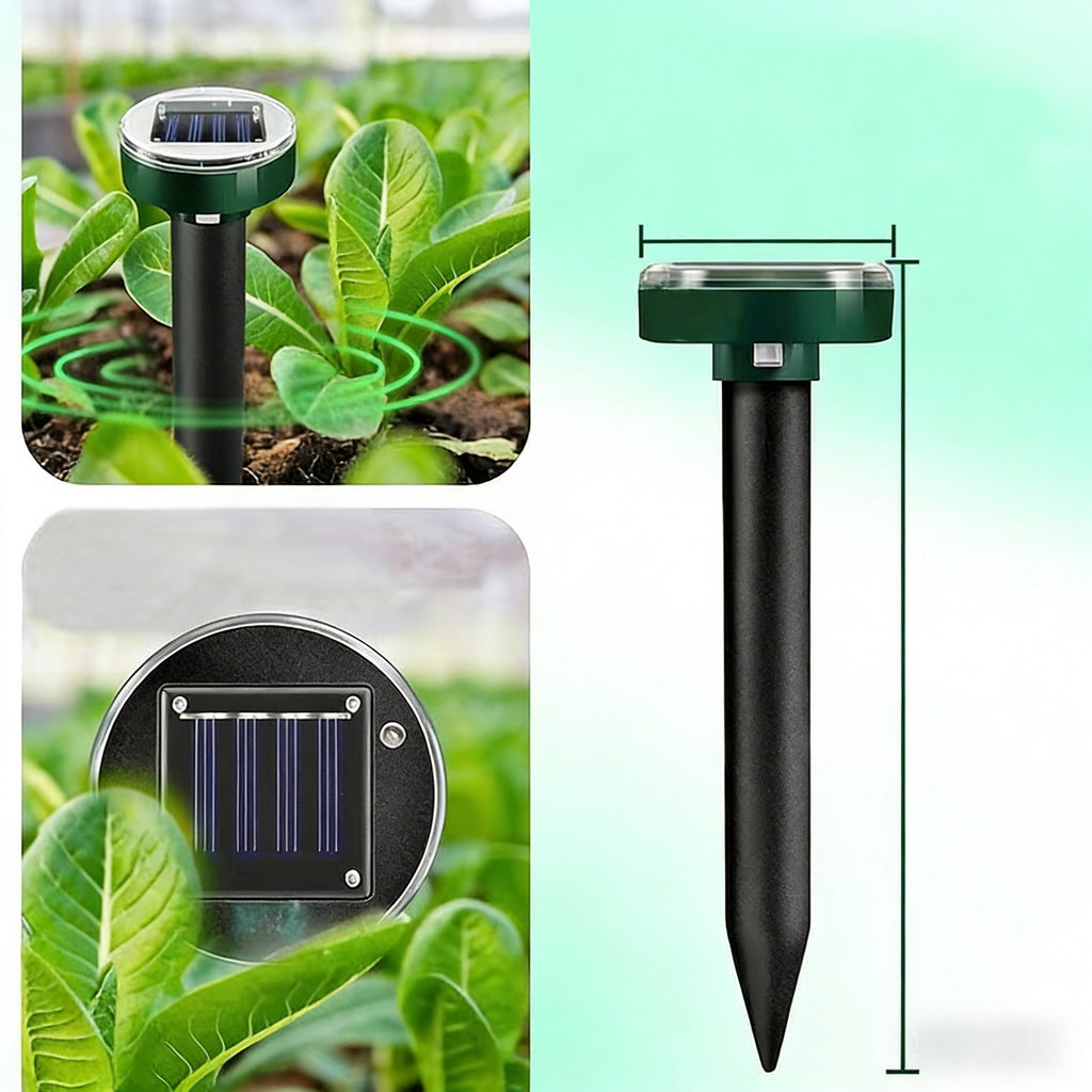 EcoGuard Solar Powered Rodent Repellent With Variable Frequency Tech