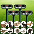 EcoGuard Solar Ultrasonic Pest Repeller For Cats, Squirrels, And Rats