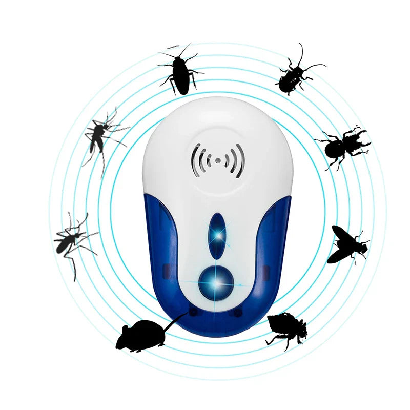 EcoGuard Ultrasonic Repeller For Insects, Safe Technology, Compact Home Protection