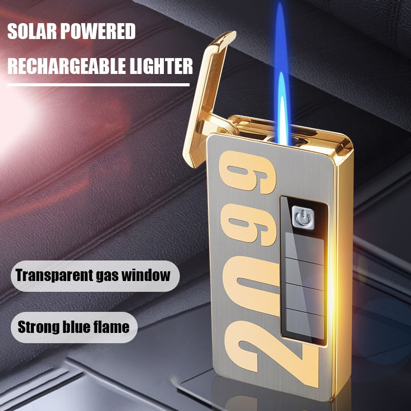 Eco Flame solarlighter med LED-lampa för utomhusbruk