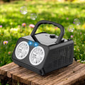 Máquina de burbujas eléctrica que produce 20,000 burbujas por minuto con ventiladores dobles
