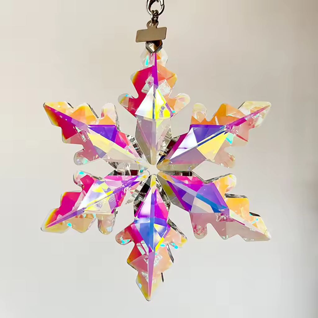 K9 Crystal Ornament Snowflake For Christmas Tree Decor
