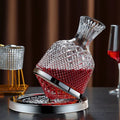 Decantador de Vinho em Cristal Elegante com Rotação de 360 Graus para Aeração Mais Rica