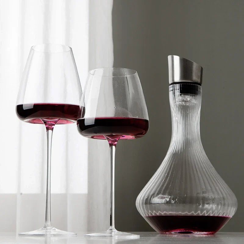 Conjunto Elegante de Copos de Cristal com Design Sem Chumbo para Ocasiões Especiais