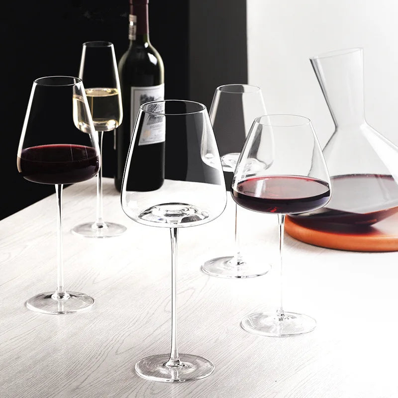 Conjunto Elegante de Copos de Cristal com Design Sem Chumbo para Ocasiões Especiais