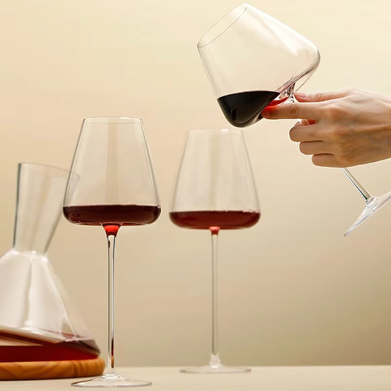 Conjunto Elegante de Copos de Cristal com Design Sem Chumbo para Ocasiões Especiais