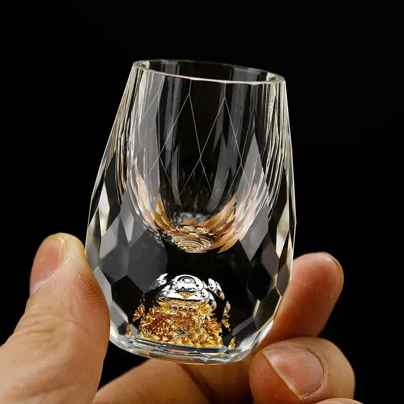Tidløse glass i krystall, seks deler shotsett for feiringer