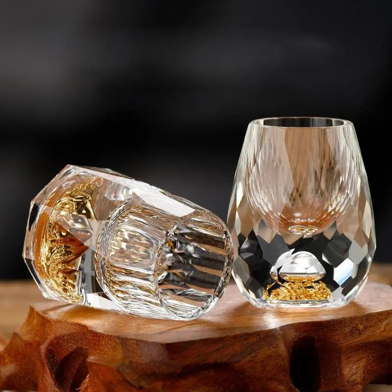 Tidløse glass i krystall, seks deler shotsett for feiringer