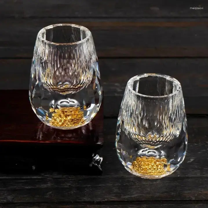 Tidløse glass i krystall, seks deler shotsett for feiringer