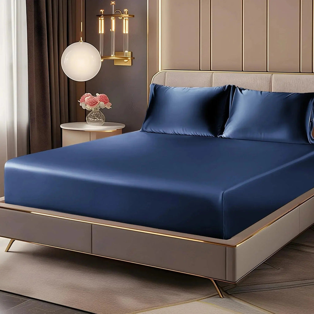 Lenzuola con angoli Elegant Home Satin Deep Pocket per un sonno morbido e confortevole