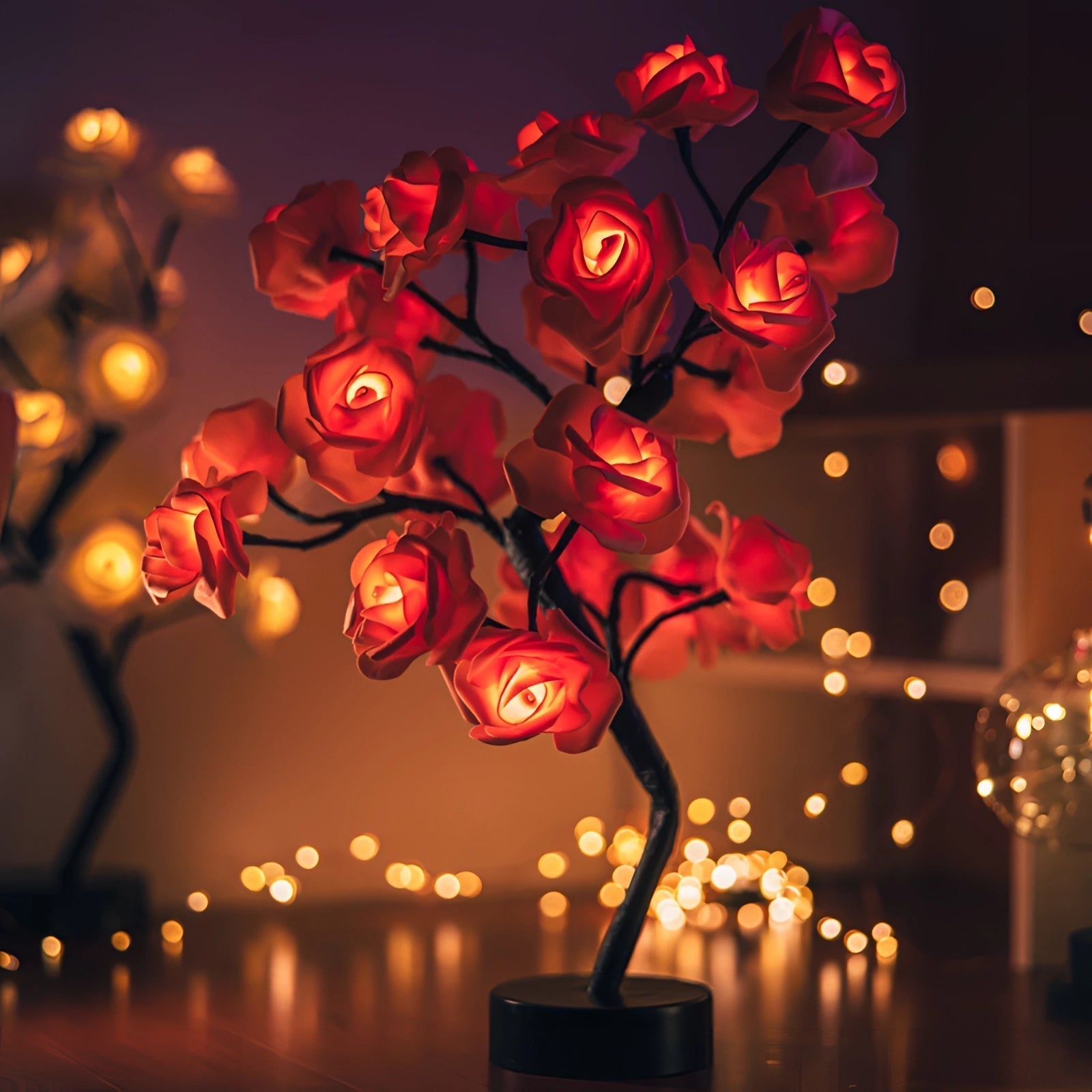 LuminaRose LED růžová lampa s měkkým světlem pro romantickou atmosféru