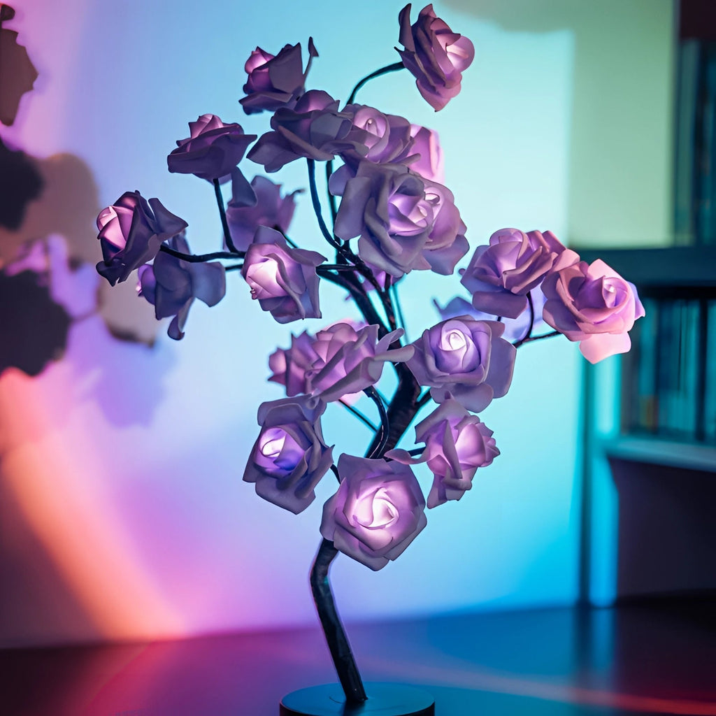 LuminaRose LED růžová lampa s měkkým světlem pro romantickou atmosféru