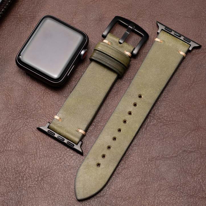 Premium-Lederarmband für die Apple Watch mit zeitloser Handwerkskunst