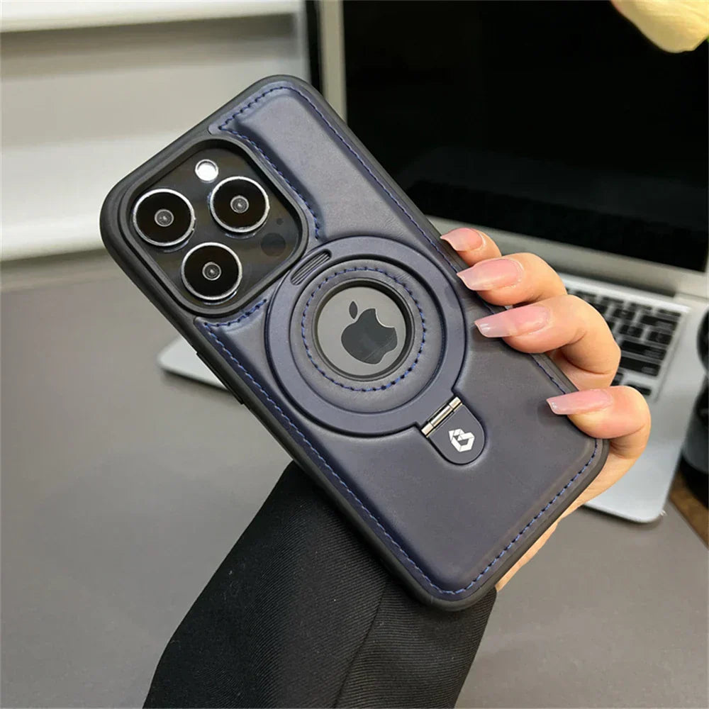 Kožené pouzdro MagSafe s vysouvacím kroužkem pro lepší ochranu