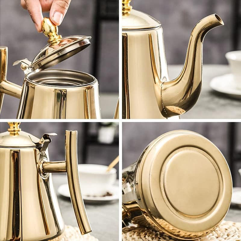Tekande til løst te i rustfrit stål med infuser