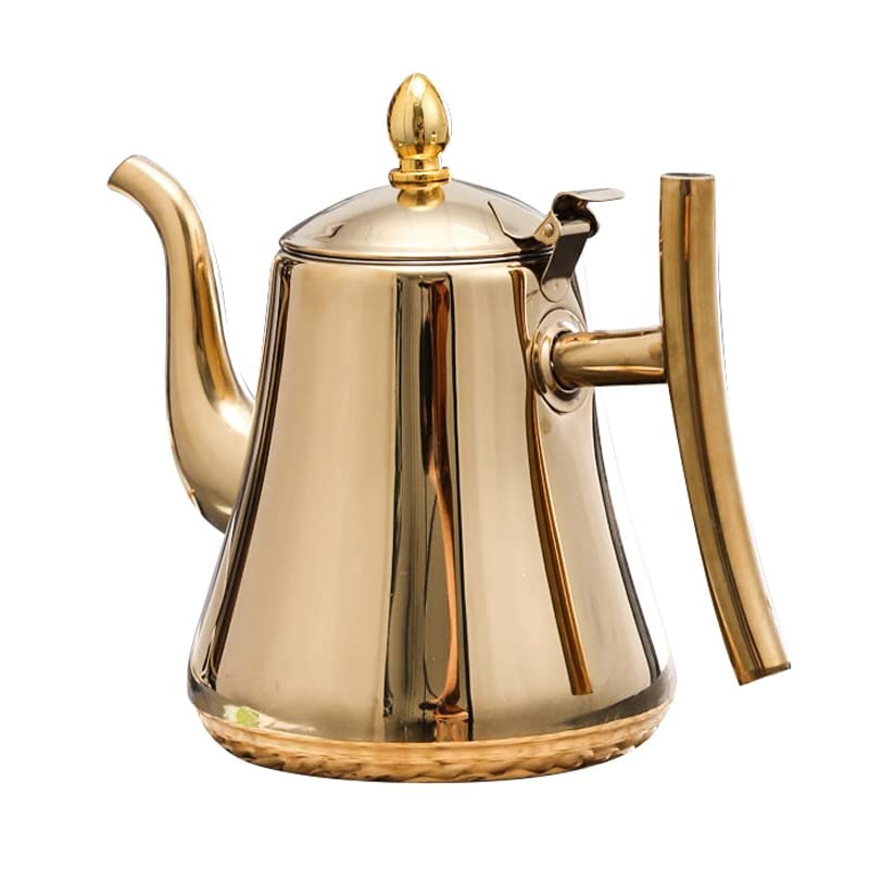 Tekande til løst te i rustfrit stål med infuser
