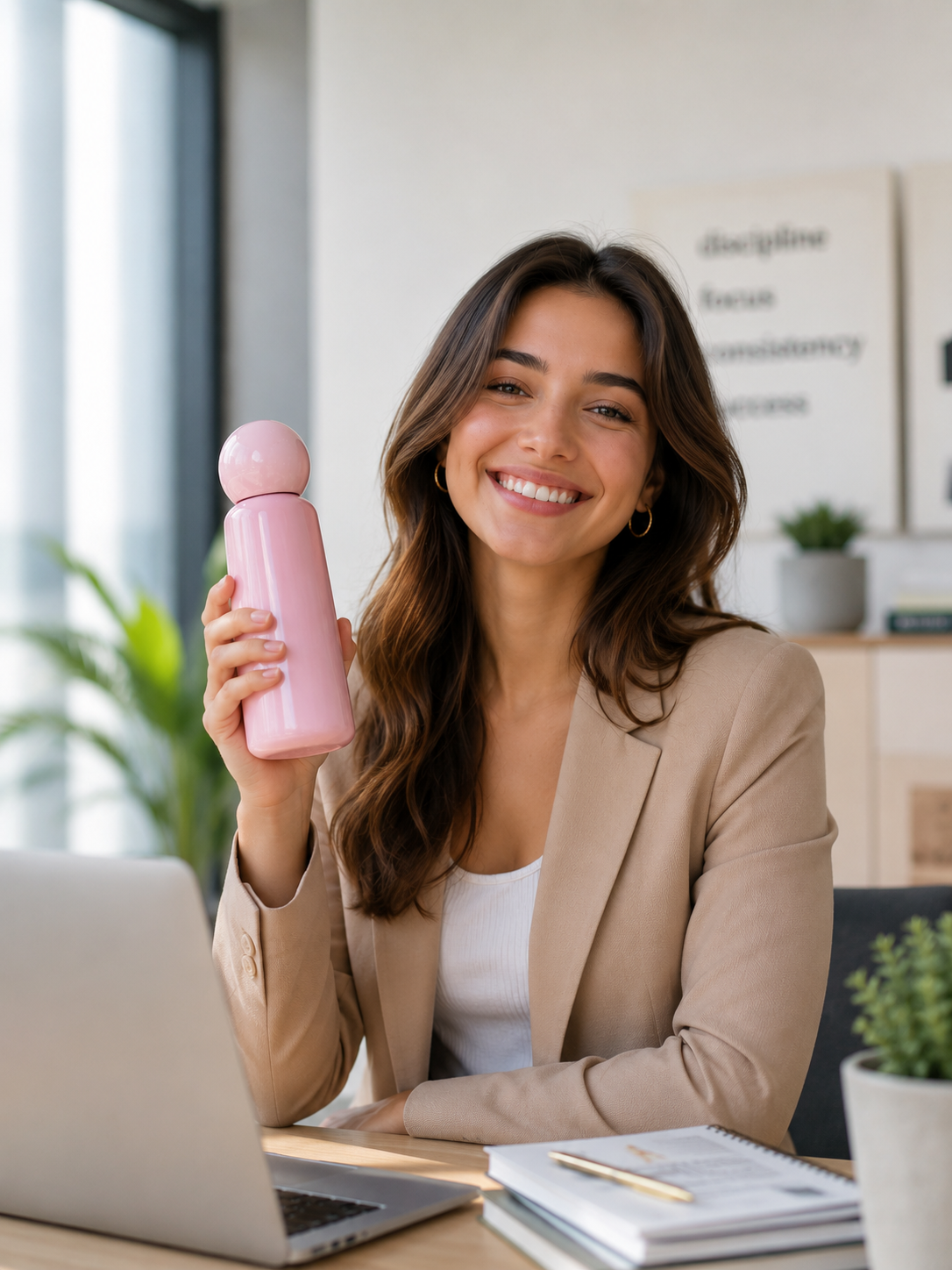 Elegant Steel Hydration Bottle With Insulated Design And Two Tone Finish
