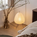 Elegant Tripod Floor Lamp With Soft Ambient Light, Japanese-Inspired Shade