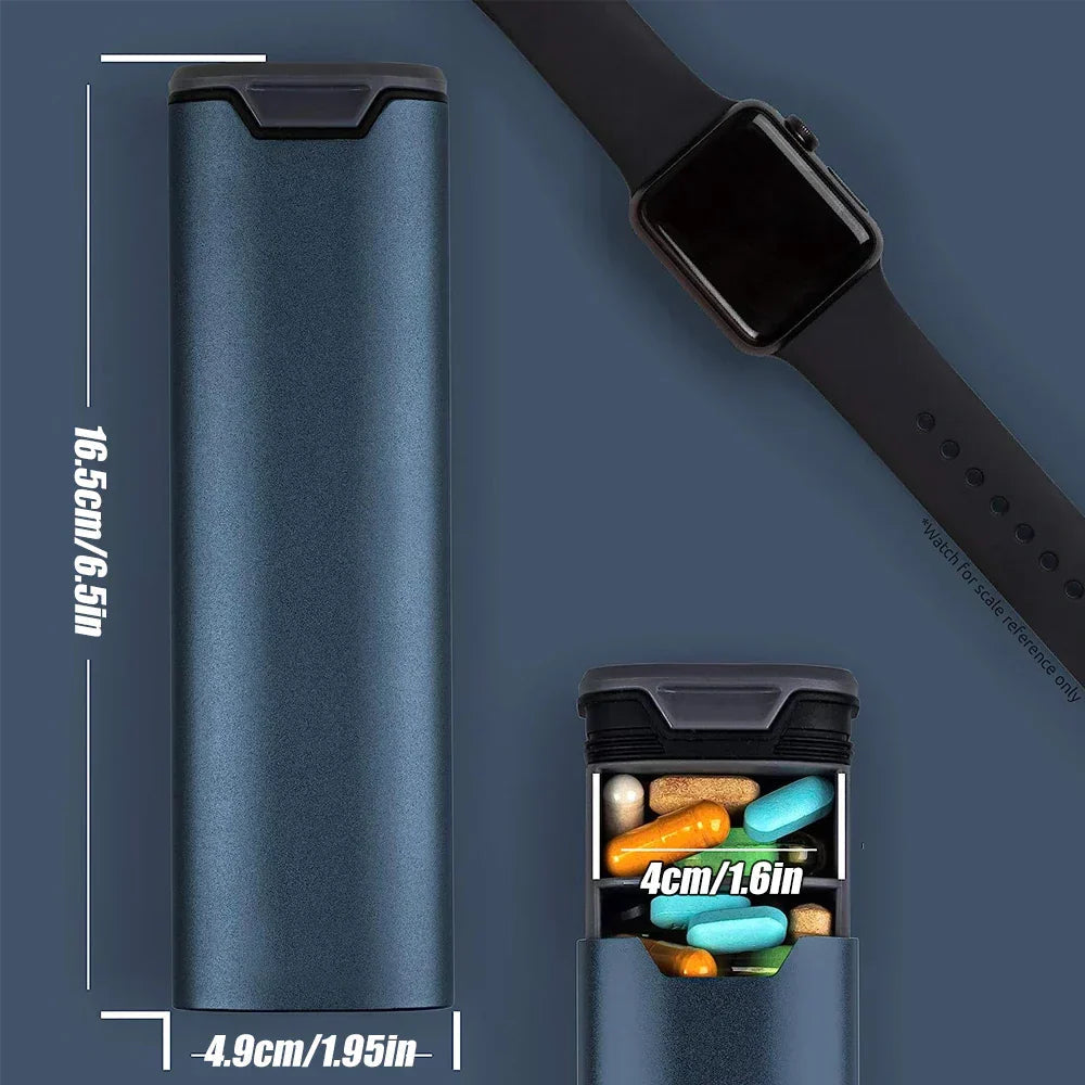 Elegantní týdenní organizér se 7 přihrádkami a bezpečným zavíráním