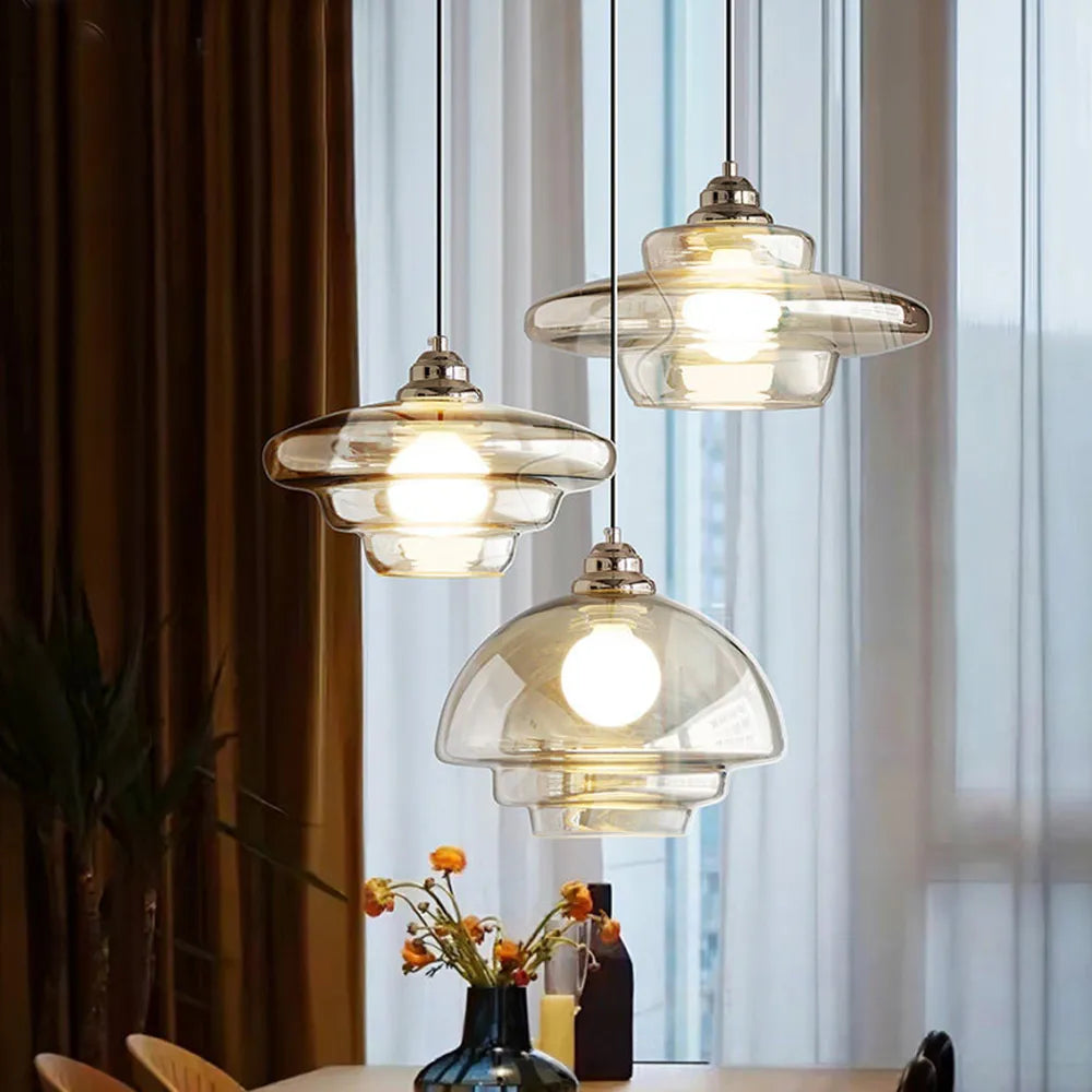 Moderne Glas-Pendelleuchte | Ormexis