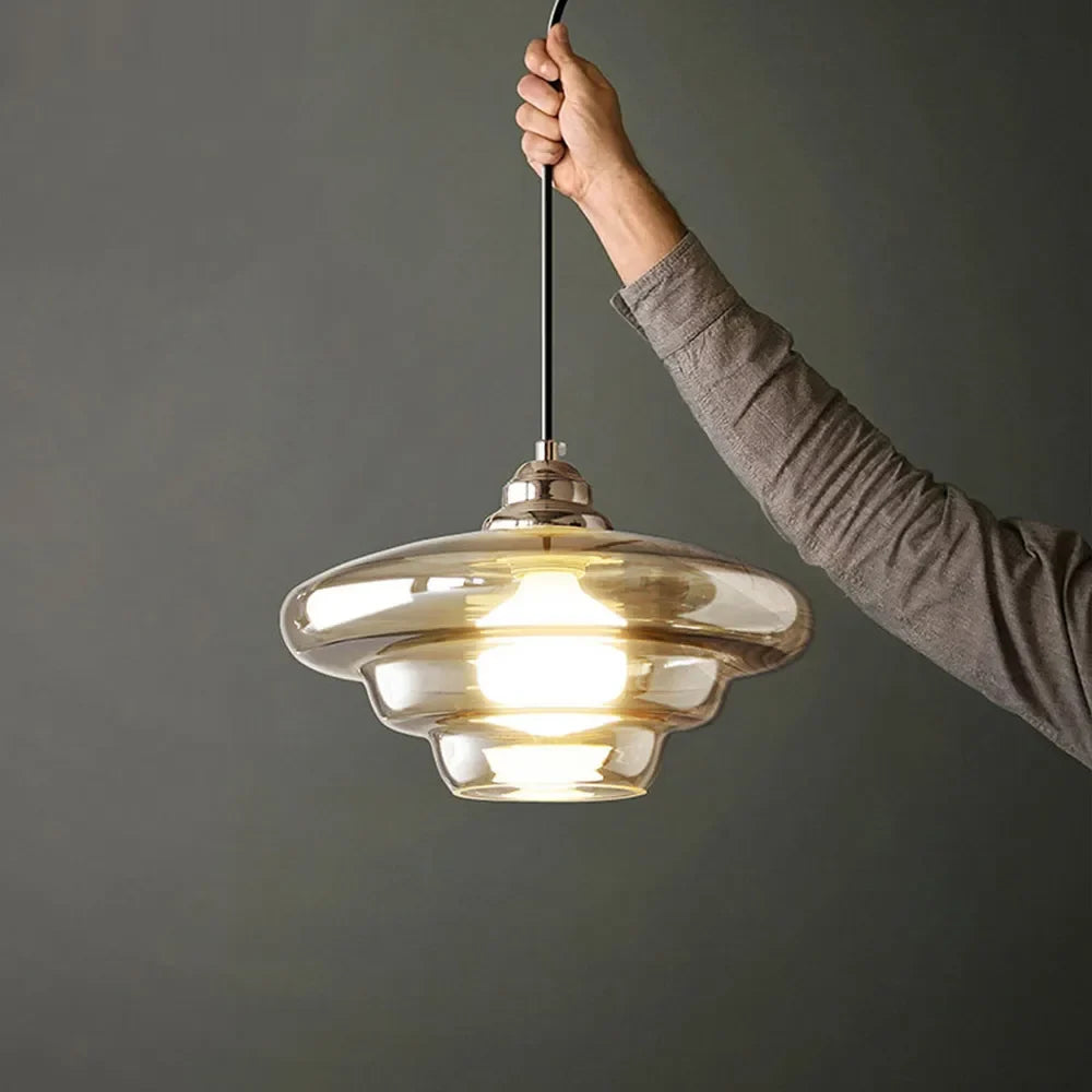 Moderne Glas-Pendelleuchte | Ormexis